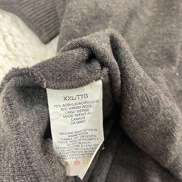 Ingo Grey Button Up Acrylic/Wool Sweater - Picture 5 of 6